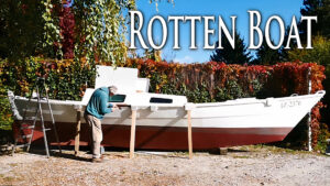 Removing Rotten Wood from a Boat
